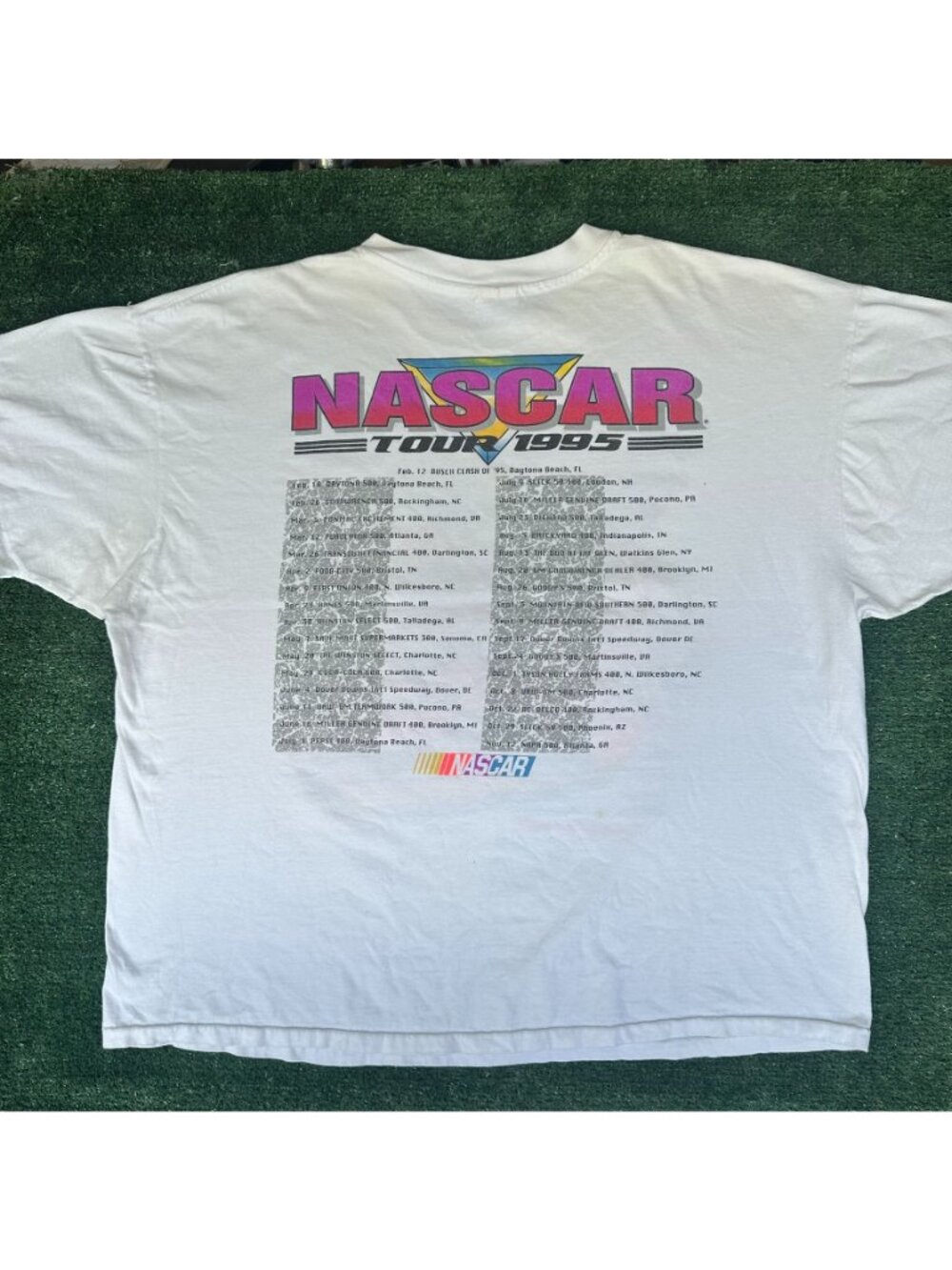 Vintage 90s NASCAR Talladega SuperSpeedway T-Shirt Racing 1995 Single Stitch 3XL - Picture 4 of 5